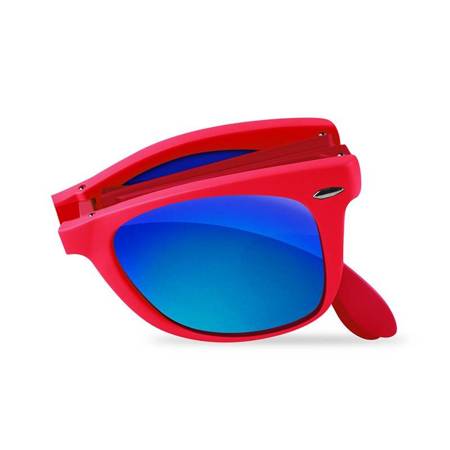 PURO Sunny Kit - Zestaw etui iPhone SE 2020 / 8 / 7 + składane okulary przeciwsłoneczne (czerwony) (IPC747SUNNYKIT1RED)