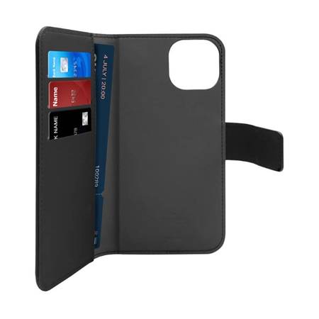 PURO Wallet Detachable MagSafe - Etui 2w1 iPhone 14 Plus (czarny) (PUIPC1467BKMAG1BLK)