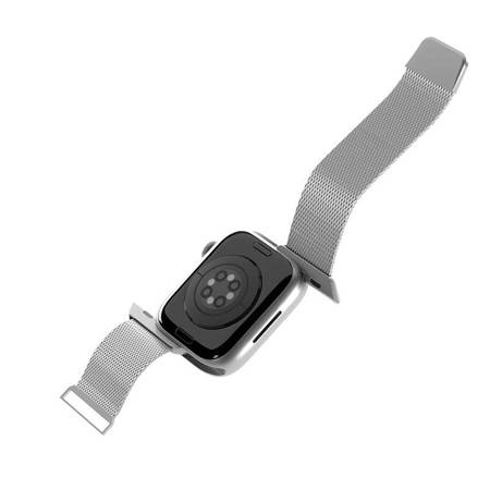 Puro Milanese Magnetic Band - Pasek ze stali nierdzewnej do Apple Watch 38/40/41 mm (srebrny) (PUMILAW40SIL)