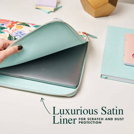 Rifle Paper Laptop Sleeve - Pokrowiec MacBook Pro 15" / Laptop 15,6” (Garden Party Blush) (RP050102)