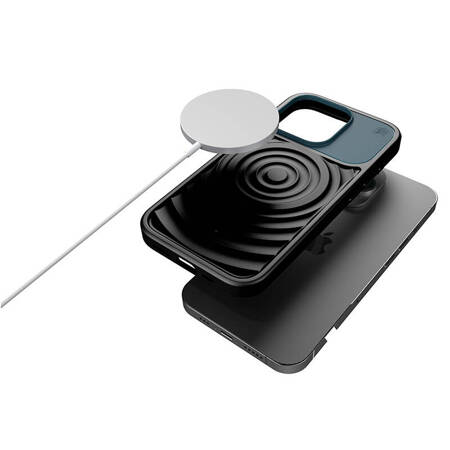 STM Reawaken Ripple MagSafe - Etui iPhone 15 (Black / Atlantic) (STM-322-409FJ-02)