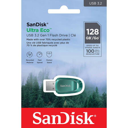 SanDisk Ultra Eco - Pendrive 128 GB USB 3.2 Gen 1 100 MB/s (SDCZ96-128G-G46)