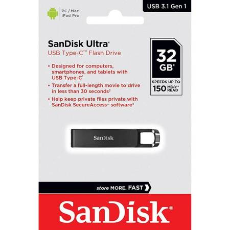 SanDisk Ultra - Pendrive 32GB USB-C (SDCZ460-032G-G46)