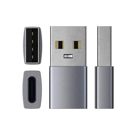 Satechi Aluminium Adapter USB-C - USB-A - srebrny (ST-TAUCS)