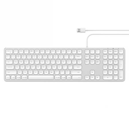 Satechi Aluminum Wired Keyboard - aluminiowa klawiatura z układem numerycznym USB-A (silver) (ST-AMWKS)