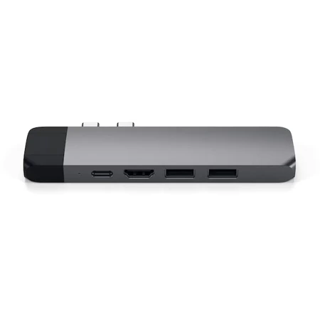 Satechi Hub Pro z USB-C na HDMI, Ethernet, USB 3.0, USB-C PD, microSD - Gwiezdna szarość (ST-TCPHEM)