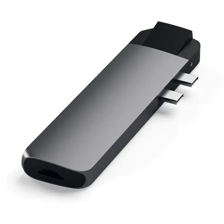 Satechi Hub Pro z USB-C na HDMI, Ethernet, USB 3.0, USB-C PD, microSD - Gwiezdna szarość (ST-TCPHEM)