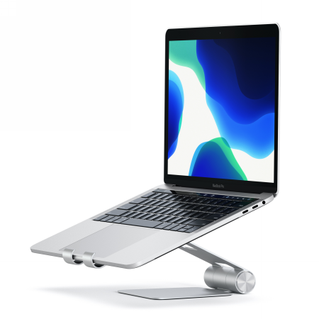 Satechi R1 Aluminum Hinge Holder Foldable Stand - aluminiowa składana podstawka do MacBook/iPad (silver) (ST-R1)