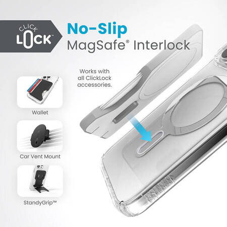 Speck Presidio Perfect-Clear ClickLock & Magsafe - Etui iPhone 15 Pro Max - Przezroczysty (150465-3199)