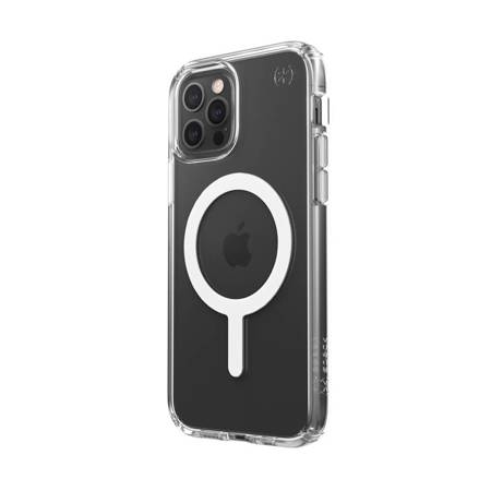Speck Presidio Perfect-Clear + Magsafe – Etui iPhone 12 / iPhone 12 Pro z powłoką MICROBAN (Clear) (141154-5085)