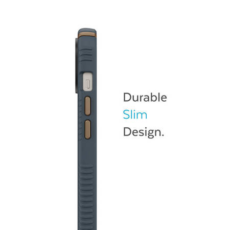Speck Presidio2 Grip - Etui iPhone 14 Plus z powłoką MICROBAN (Charcoal / Cool Bronze / Slate) (150116-3068)