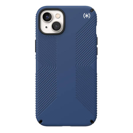 Speck Presidio2 Grip - Etui iPhone 14 Plus z powłoką MICROBAN (Coastal Blue / Black / White) (150116-9974)