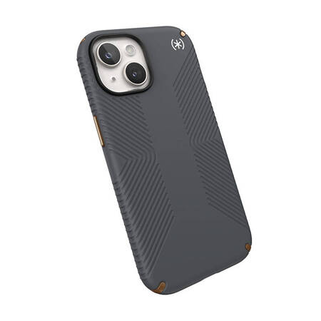 Speck Presidio2 Grip - Etui iPhone 15 / iPhone 14 / iPhone 13 (Charcoal Grey / Cool Bronze / White) (150473-3212)