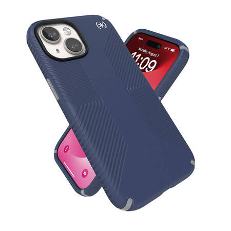 Speck Presidio2 Grip - Etui iPhone 15 / iPhone 14 / iPhone 13 (Coastal Blue / Dustgrey / White) (150473-3206)