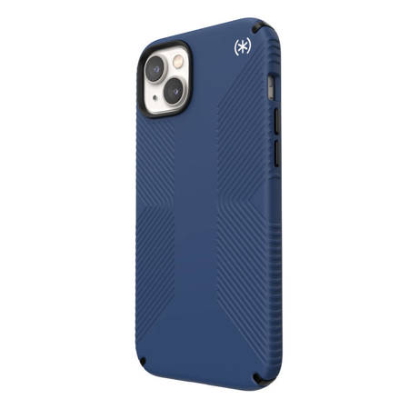 Speck Presidio2 Grip + MagSafe - Etui iPhone 14 Plus z powłoką MICROBAN (Coastal Blue / Black / White) (150117-9974)