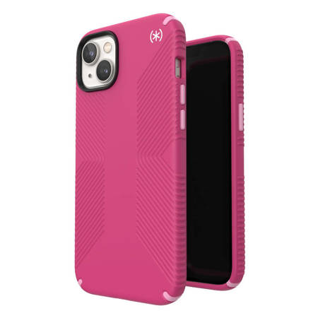 Speck Presidio2 Grip + MagSafe - Etui iPhone 14 Plus z powłoką MICROBAN (Digitalpink / Blossompink / White) (150117-3067)