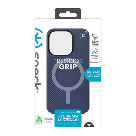 Speck Presidio2 Grip Magsafe - Etui iPhone 15 Pro - Niebieski (150563-3206)