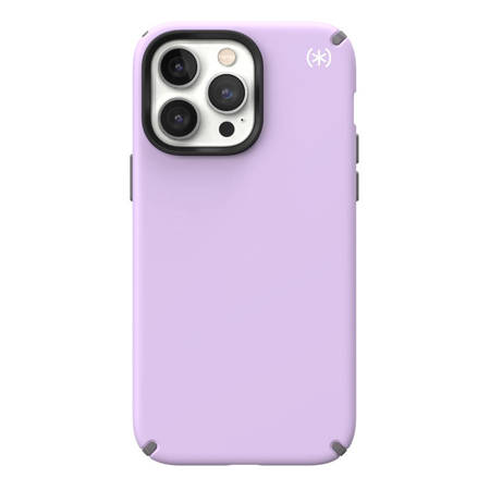 Speck Presidio2 Pro - Etui iPhone 14 Pro Max z powłoką MICROBAN (Spring Purple / Cloudygrey / White) (150085-9979)