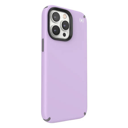 Speck Presidio2 Pro - Etui iPhone 14 Pro Max z powłoką MICROBAN (Spring Purple / Cloudygrey / White) (150085-9979)