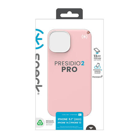 Speck Presidio2 Pro - Etui iPhone 15 / iPhone 14 / iPhone 13 (Dahlia Pink / Rose Copper / White) (150472-3213)