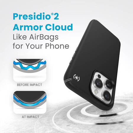 Speck Presidio2 Pro Magsafe - Etui iPhone 15 Pro Max (Black / Slate Grey / White) (150576-3205)