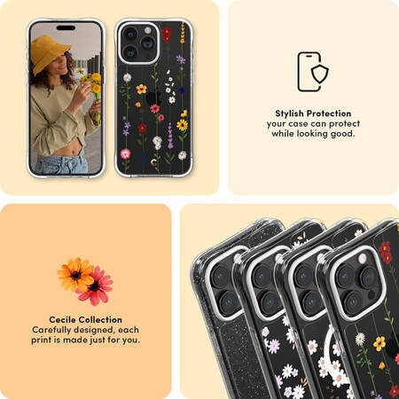 Spigen Cyrill Cecile - Etui do iPhone 15 Pro Max (Flower Garden) (ACS06625)