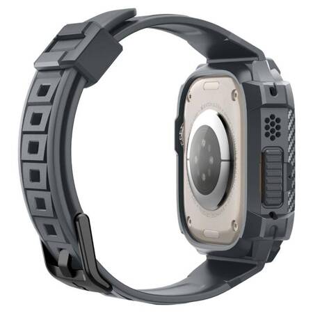 Spigen Rugged Armor Pro - Pasek z obudową do Apple Watch Ultra 49 mm (Dark Grey) (ACS07390)