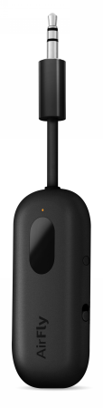 Twelve South AirFly Pro - adapter Bluetooth do wejścia 3,5mm jack kompatybilny z AirPods i innymi słuchawkami Bluetooth, do 2 par słuchawek jednocześnie oraz z AUX IN (black) (12-2010)