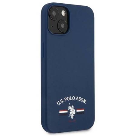US Polo Assn Silicone Logo - Etui iPhone 13 mini (granatowy) (USHCP13SSFGV)