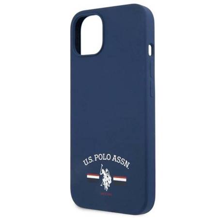 US Polo Assn Silicone Logo - Etui iPhone 13 mini (granatowy) (USHCP13SSFGV)