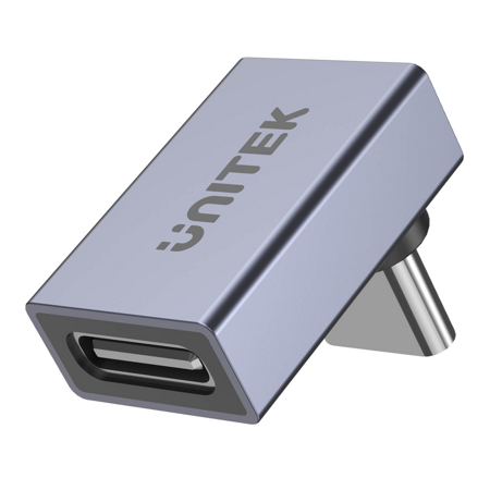 Unitek Adapter USB-C na USB-C kątowy 40Gbps 240W (A1039GY01)