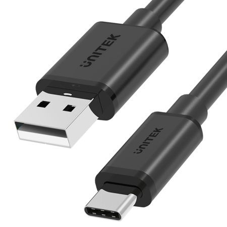 Unitek Kabel USB-A na USB-C 2.0 480 Mbps 1m - czarny (Y-C482BK)