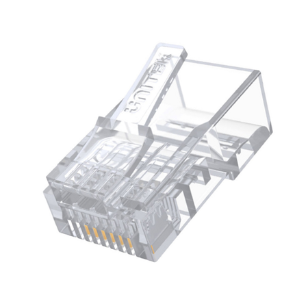 Unitek Wtyk modularny RJ45 (8P8C) Cat. 6 100 szt. - przezroczysty (Y-OT19TP)