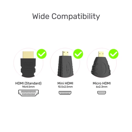 Unitek adapter Micro/Mini HDMI do VGA+audio - czarny (Y-6355)