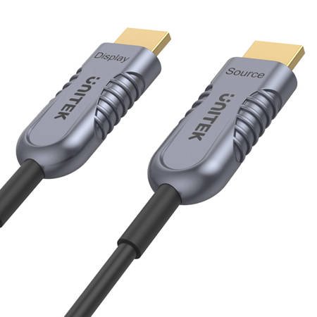 Unitek kabel optyczny HDMI 2.1 AOC 8K 120Hz 15 m - szary (C11029DGY)