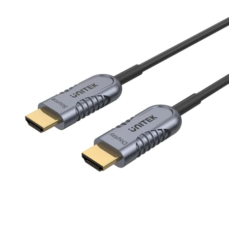 Unitek kabel optyczny HDMI 2.1 AOC 8K 120Hz 50 m - szary (C11033DGY)