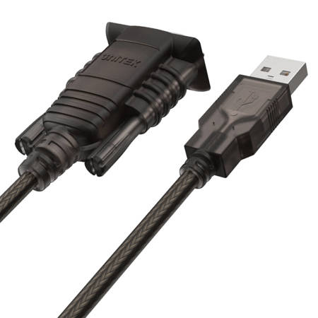 Unitek konwerter z USB 2.0 - RS-232 - czarny (Y-108)