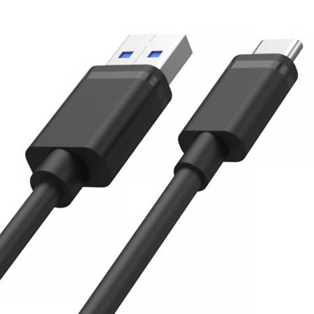 Unitek przewód USB-A — USB-C krótki 50cm - Czarny (Y-C481BK)