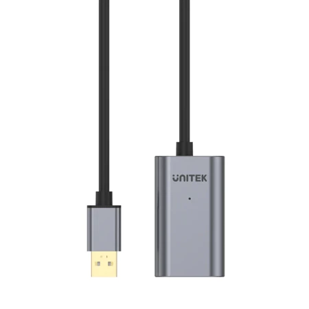 Unitek wzmacniacz sygnalu USB 2.0 5M Premium - srebrno-czarny (Y-271)