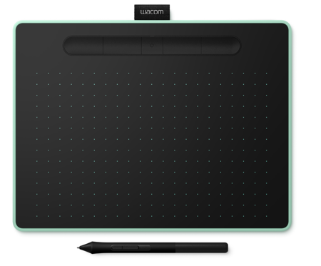 Wacom Intuos S, Bluetooth - tablet piórkowy, pistacjowy + 2 softy graficzne (do wyboru) (CTL-4100WLE-N)