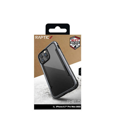 X-Doria Raptic Shield - Etui aluminiowe iPhone 14 Pro Max (Drop-Tested 3m) (Black) (494090)