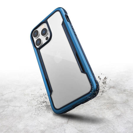X-Doria Raptic Shield - Etui aluminiowe iPhone 14 Pro Max (Drop-Tested 3m) (Marine Blue) (494113)