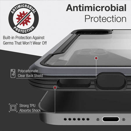 X-Doria Raptic Shield Pro - Etui iPhone 13 Pro Max (Anti-bacterial) (Red) (472623)