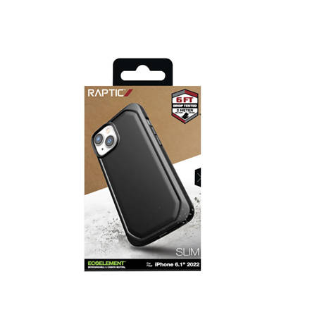 X-Doria Raptic Slim - Biodegradowalne etui iPhone 14 (Black) (493130)