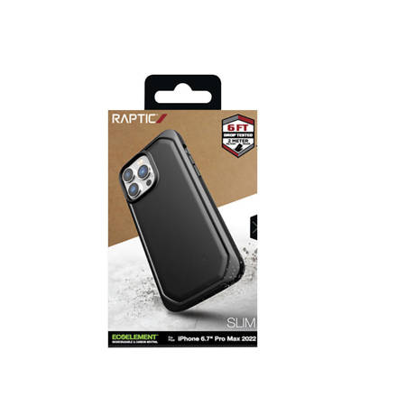 X-Doria Raptic Slim - Biodegradowalne etui iPhone 14 Pro Max (Black) (493192)