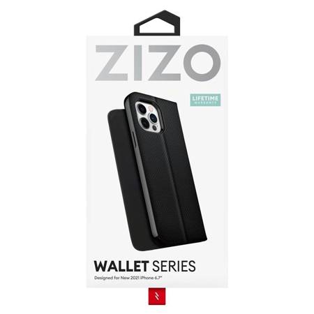 ZIZO WALLET Series - Etui z klapką iPhone 13 Pro Max (czarny) (WTPH-IPH2167-BKCV)