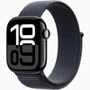 Apple Watch Series 10 GPS 42mm Koperta z aluminium w kolorze onyksu, opaska sportowa w kolorze atramentowym (MWWG3ET/A)