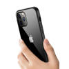 Crong Clear Cover - Etui iPhone 12 Pro Max (czarny) (CRG-CLRC-IP1267-BLK)