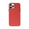 Crong Essential Cover Magnetic - Etui ze skóry iPhone 12 Pro Max MagSafe (czerwony) (CRG-ESSM-IP1267-RED)