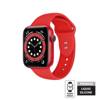 Crong Liquid - Pasek do Apple Watch 38/40/41 mm (czerwony) (CRG-40LQB-RED)